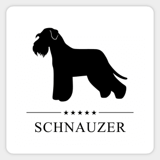 Schnauzer Black Silhouette Sticker